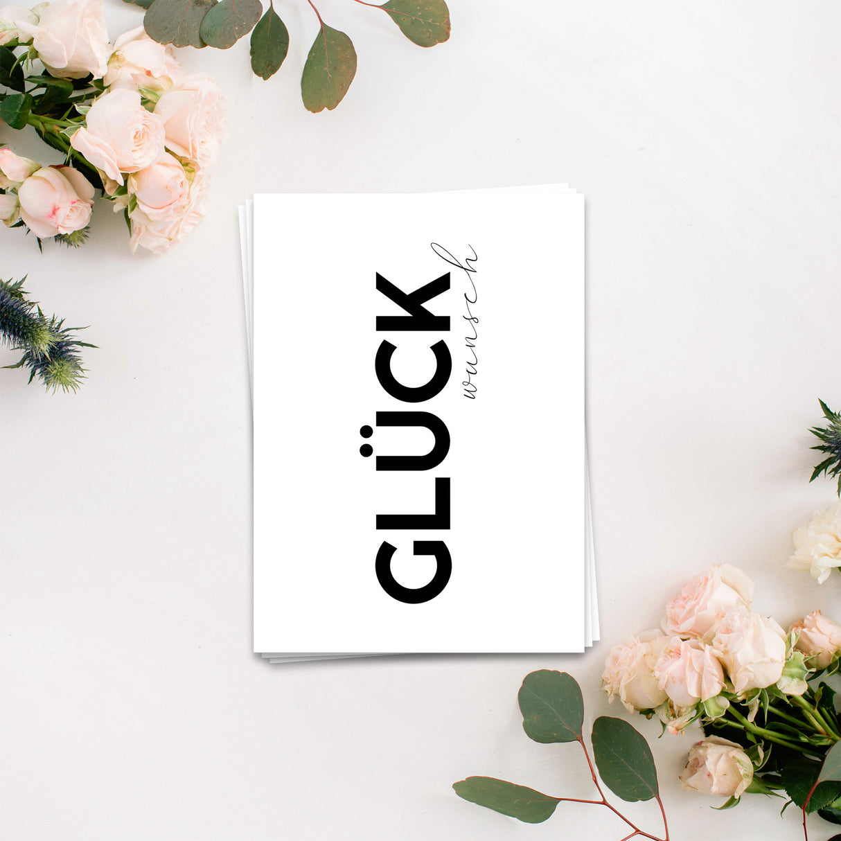 Glückwunsch -  Geburtstagskarte Glückwunschkarte