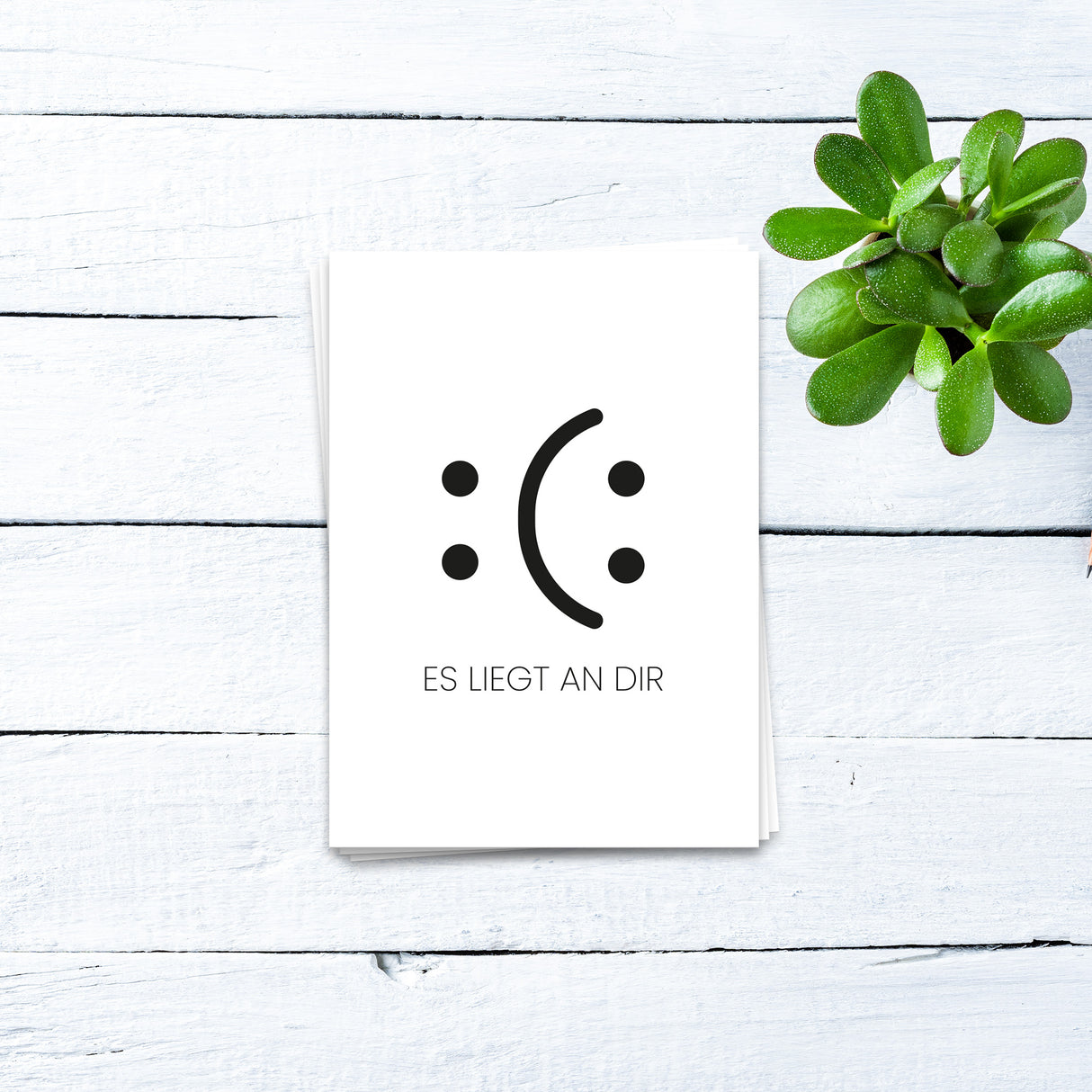 Es liegt an dir -  Postkarte